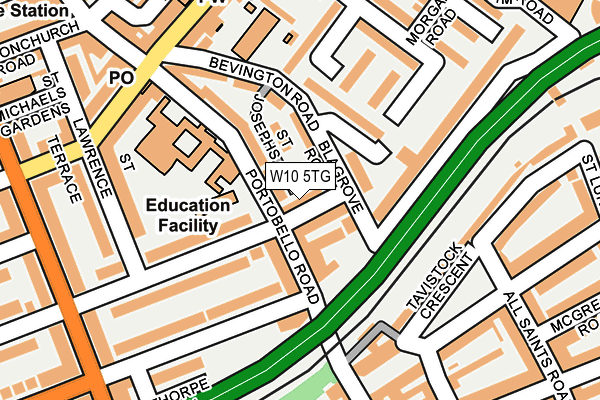 W10 5TG map - OS OpenMap – Local (Ordnance Survey)