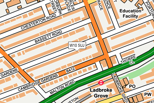 W10 5UJ map - OS OpenMap – Local (Ordnance Survey)