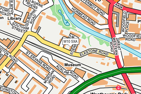 W10 5XA map - OS OpenMap – Local (Ordnance Survey)