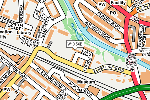 W10 5XB map - OS OpenMap – Local (Ordnance Survey)