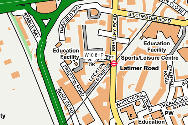 W10 6HP map - OS OpenMap – Local (Ordnance Survey)