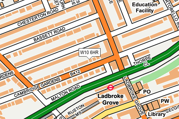 W10 6HR map - OS OpenMap – Local (Ordnance Survey)