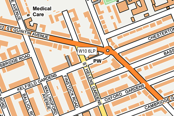 W10 6LP map - OS OpenMap – Local (Ordnance Survey)