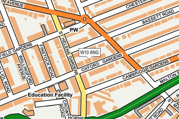 W10 6NG map - OS OpenMap – Local (Ordnance Survey)