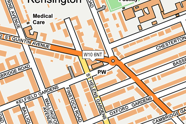 W10 6NT map - OS OpenMap – Local (Ordnance Survey)