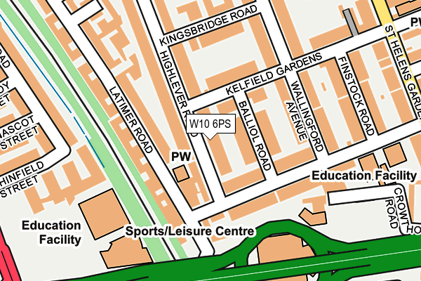 W10 6PS map - OS OpenMap – Local (Ordnance Survey)