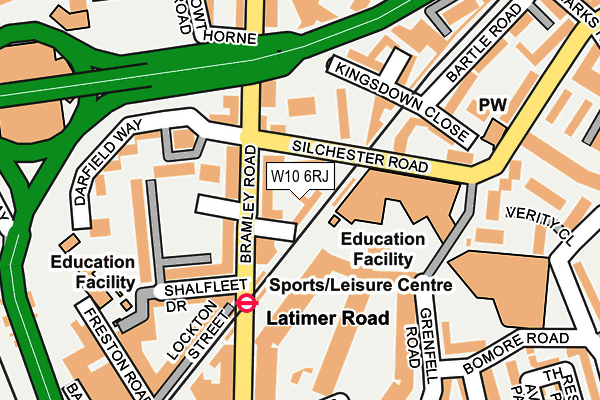 W10 6RJ map - OS OpenMap – Local (Ordnance Survey)