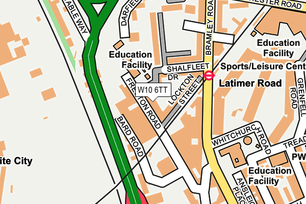 W10 6TT map - OS OpenMap – Local (Ordnance Survey)