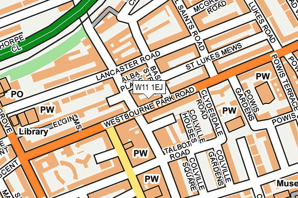 W11 1EJ map - OS OpenMap – Local (Ordnance Survey)