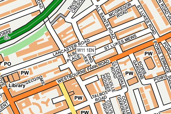 W11 1EN map - OS OpenMap – Local (Ordnance Survey)