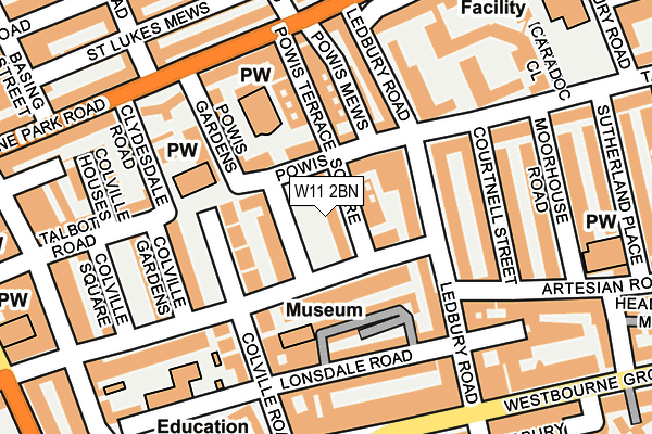 W11 2BN map - OS OpenMap – Local (Ordnance Survey)