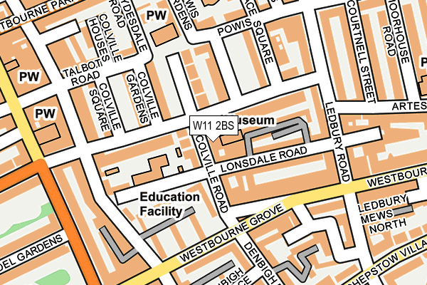 W11 2BS map - OS OpenMap – Local (Ordnance Survey)
