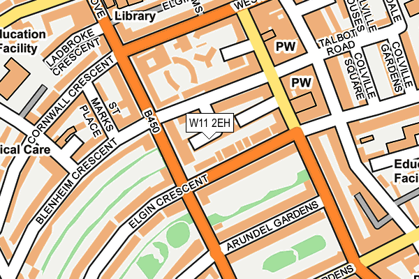 W11 2EH map - OS OpenMap – Local (Ordnance Survey)