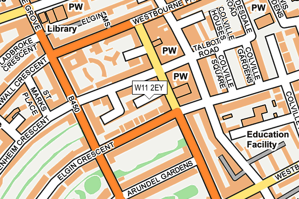 W11 2EY map - OS OpenMap – Local (Ordnance Survey)