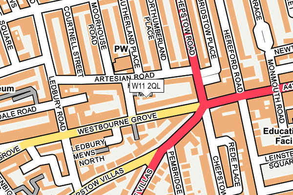 W11 2QL map - OS OpenMap – Local (Ordnance Survey)