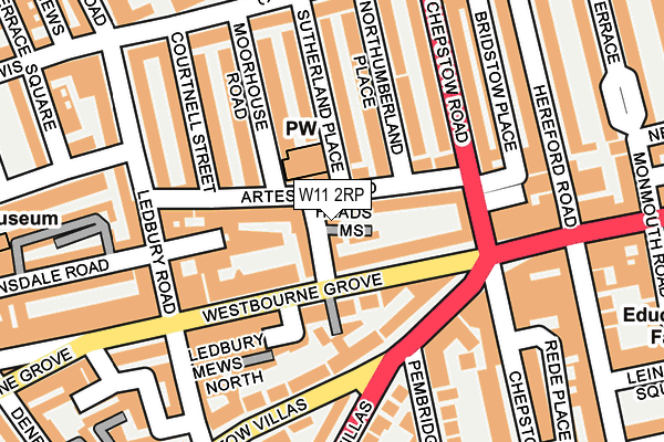 W11 2RP map - OS OpenMap – Local (Ordnance Survey)