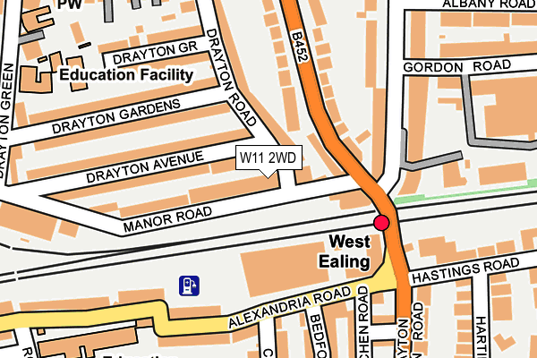 W11 2WD map - OS OpenMap – Local (Ordnance Survey)