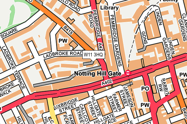 W11 3HQ map - OS OpenMap – Local (Ordnance Survey)