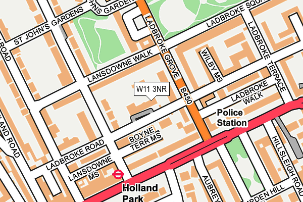 W11 3NR map - OS OpenMap – Local (Ordnance Survey)