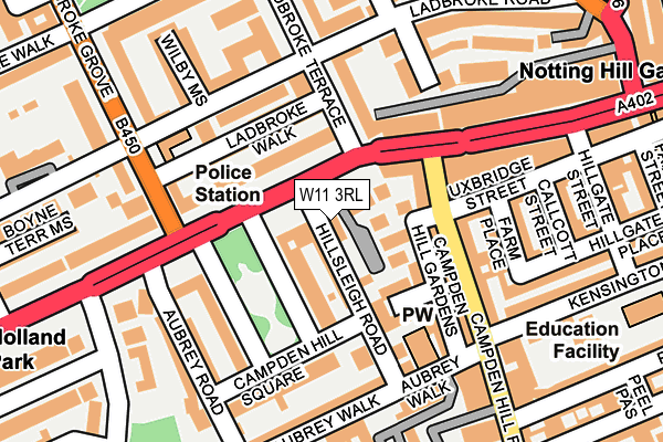 W11 3RL map - OS OpenMap – Local (Ordnance Survey)