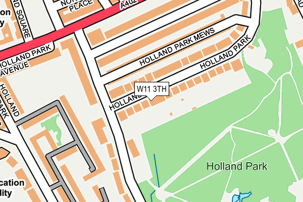 W11 3TH map - OS OpenMap – Local (Ordnance Survey)