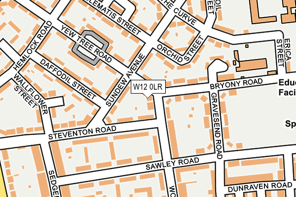 W12 0LR map - OS OpenMap – Local (Ordnance Survey)