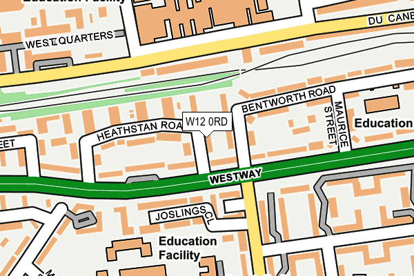 W12 0RD map - OS OpenMap – Local (Ordnance Survey)