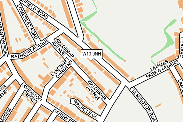 W13 9NH map - OS OpenMap – Local (Ordnance Survey)