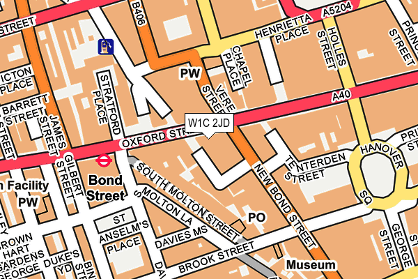 W1C 2JD map - OS OpenMap – Local (Ordnance Survey)