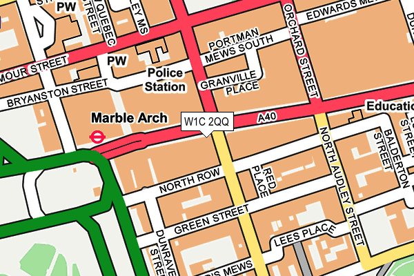 W1C 2QQ map - OS OpenMap – Local (Ordnance Survey)