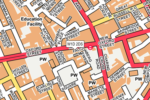 W1D 2DS map - OS OpenMap – Local (Ordnance Survey)