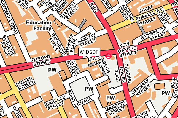 W1D 2DT map - OS OpenMap – Local (Ordnance Survey)