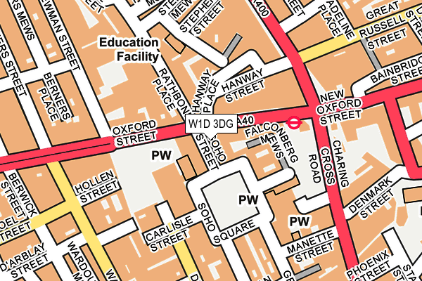 W1D 3DG map - OS OpenMap – Local (Ordnance Survey)