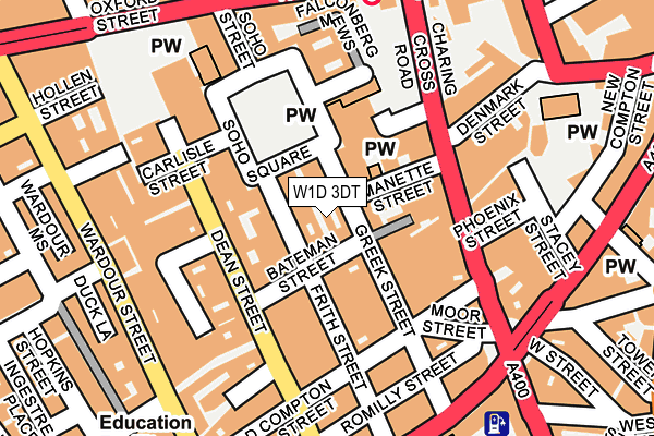 W1D 3DT map - OS OpenMap – Local (Ordnance Survey)