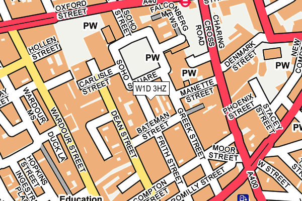 Frith Street London Map W1D 3Hz Maps, Stats, And Open Data