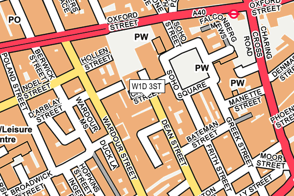 W1D 3ST map - OS OpenMap – Local (Ordnance Survey)