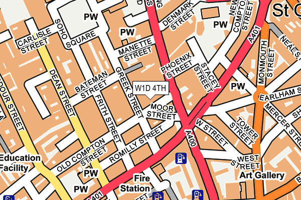 W1D 4TH map - OS OpenMap – Local (Ordnance Survey)