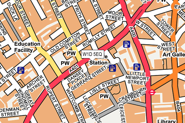 W1D 5EQ map - OS OpenMap – Local (Ordnance Survey)