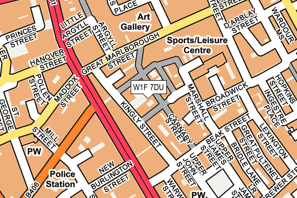 W1F 7DU map - OS OpenMap – Local (Ordnance Survey)