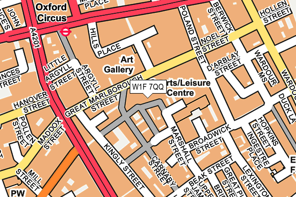 W1F 7QQ map - OS OpenMap – Local (Ordnance Survey)