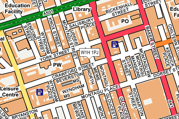 W1H 1PJ map - OS OpenMap – Local (Ordnance Survey)