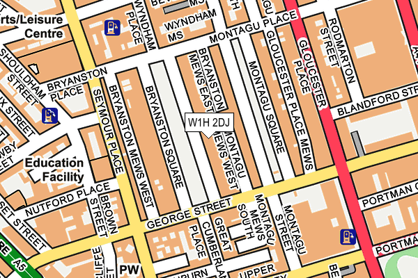 W1H 2DJ map - OS OpenMap – Local (Ordnance Survey)