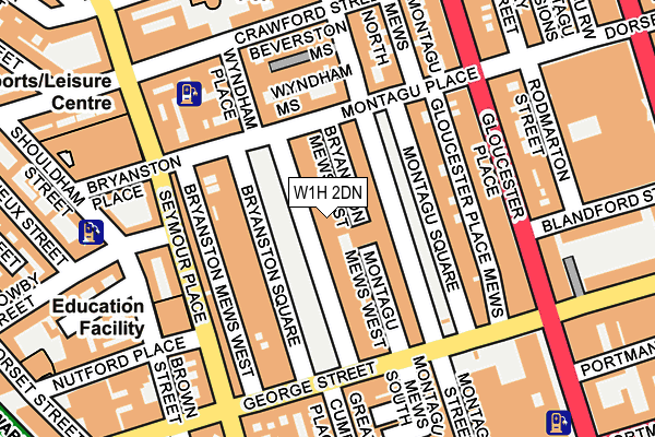 W1H 2DN map - OS OpenMap – Local (Ordnance Survey)