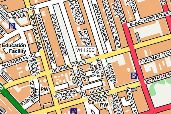 W1H 2DQ map - OS OpenMap – Local (Ordnance Survey)