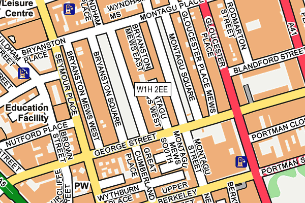 W1H 2EE map - OS OpenMap – Local (Ordnance Survey)