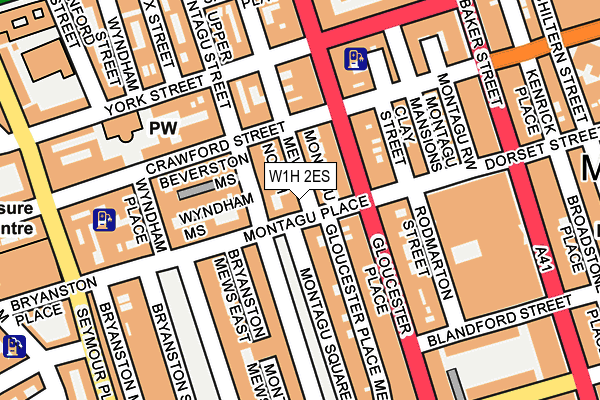 W1H 2ES map - OS OpenMap – Local (Ordnance Survey)