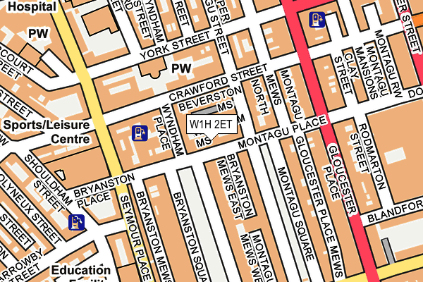 W1H 2ET map - OS OpenMap – Local (Ordnance Survey)