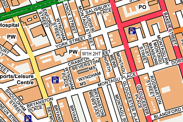 W1H 2HT map - OS OpenMap – Local (Ordnance Survey)