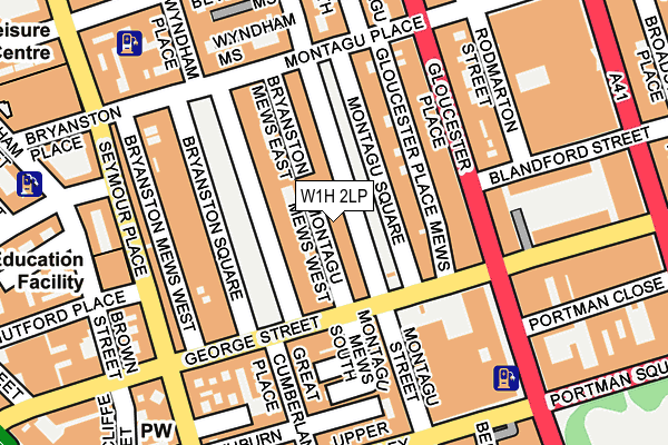 W1H 2LP map - OS OpenMap – Local (Ordnance Survey)