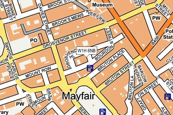 W1H 6NB map - OS OpenMap – Local (Ordnance Survey)
